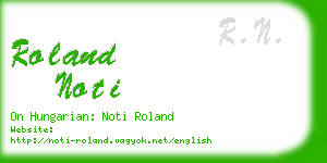 roland noti business card